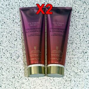 2x Victoria's Secret Fragrance Lotion Strawberries & Champagne SEALED